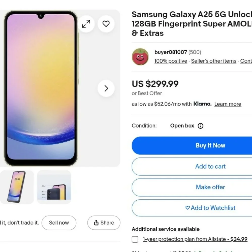HALF PRICE NEW UNLOCKED 5G SAMSUNG A25 & 6 MONTHS PLAN WORTH $420. ONLY $199.